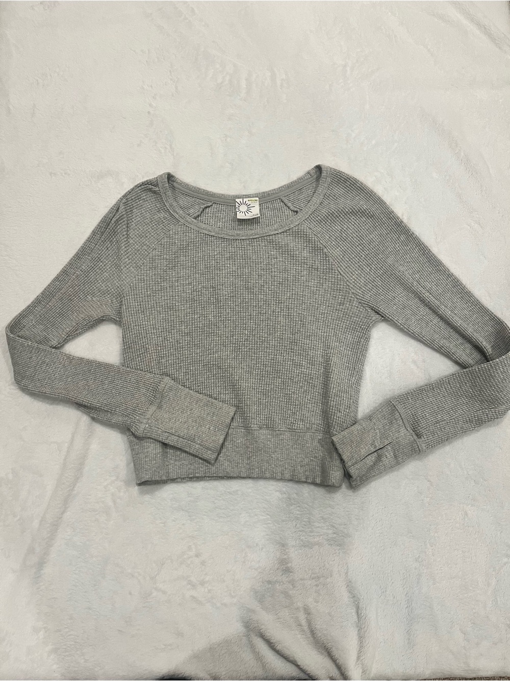 OFFLINE by Aerie Waffle Knit Raglan Long Sleeve Top - Medium